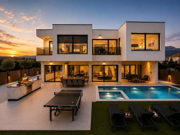 Modern Sea View Villa "Just Be Alive" with Private Pool, Jacuzzi & Gym, WiFi – Near Beach (Split/Trogir) - Image 1